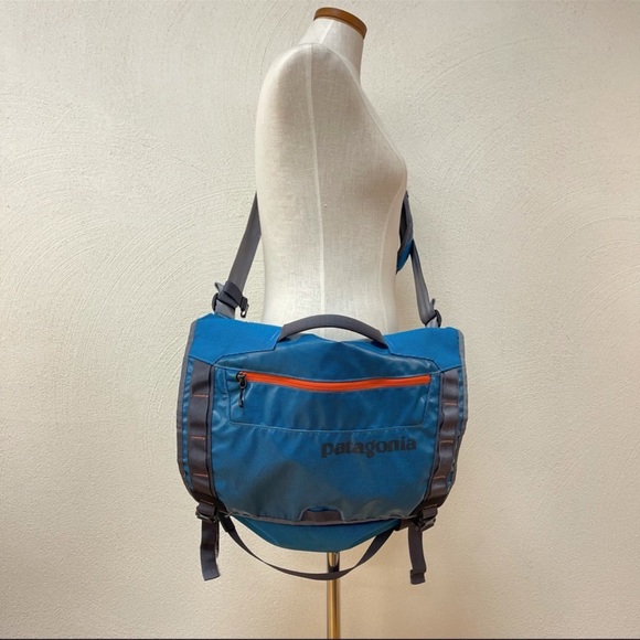 Patagonia Blue Crossbody Messenger Laptop Bag - Picture 2 of 6